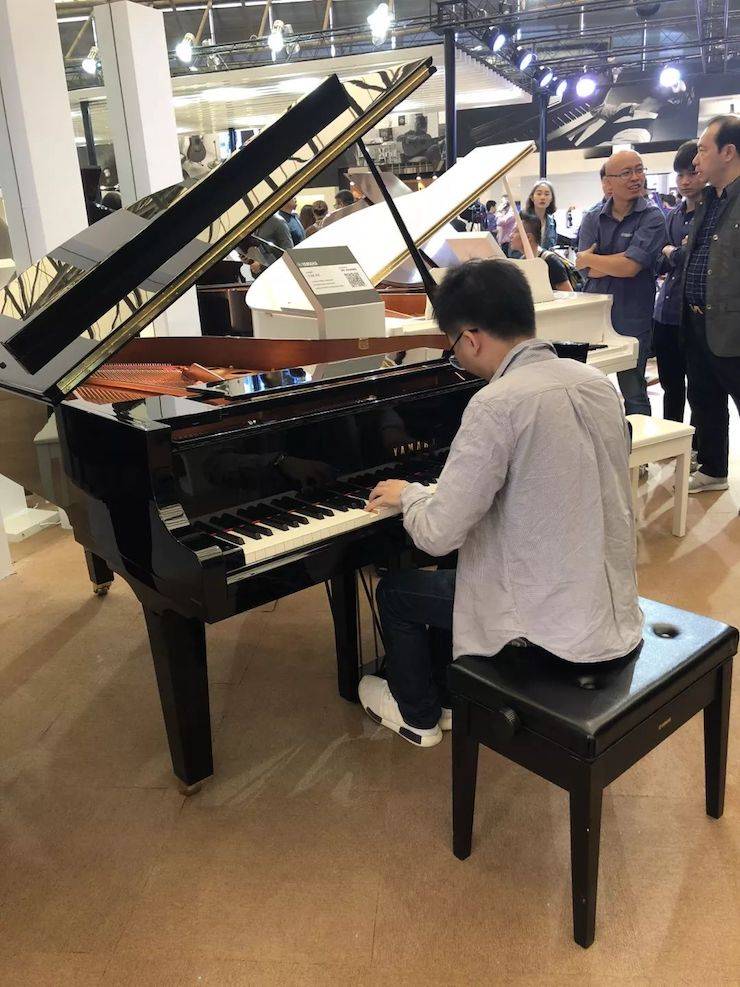 参观来宾试奏15vip太阳成钢琴