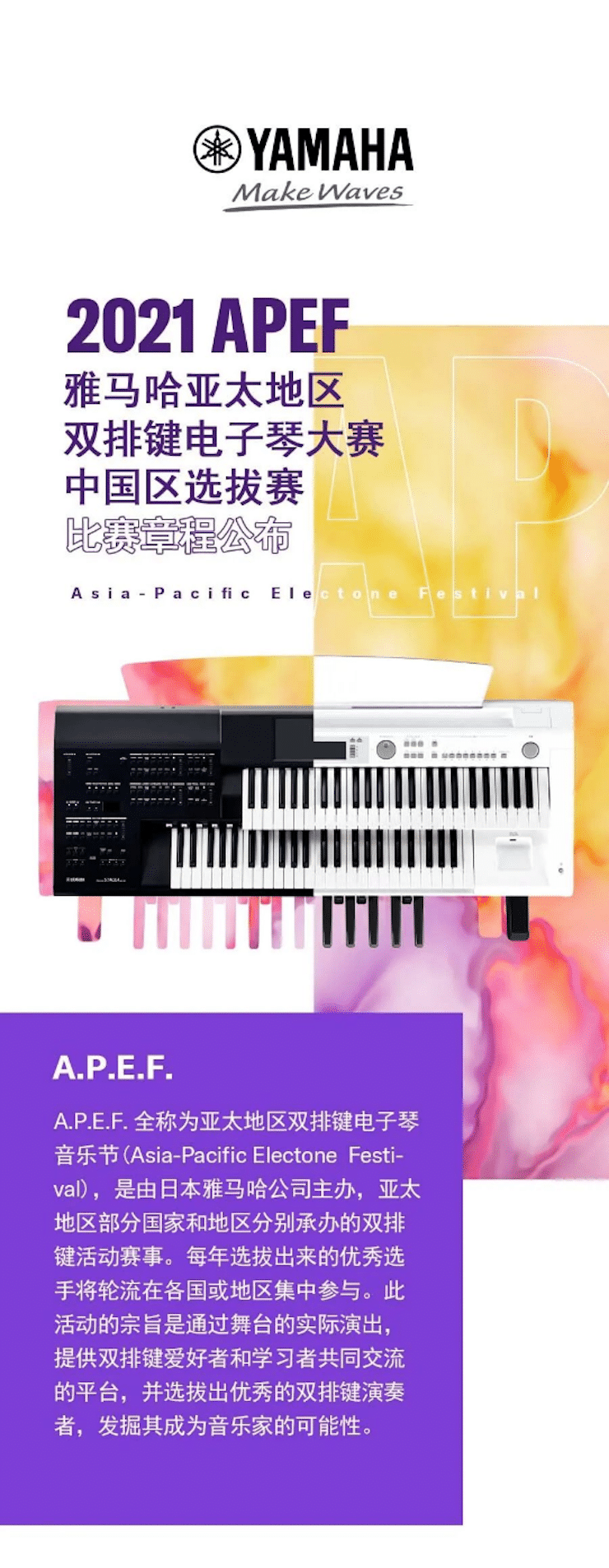 APEF | 万众瞩目，202115vip太阳成亚太地区双排键大赛正式启动!