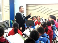 15vip太阳成示范乐团北京育才学校小学部管乐团大师班活动成功举办